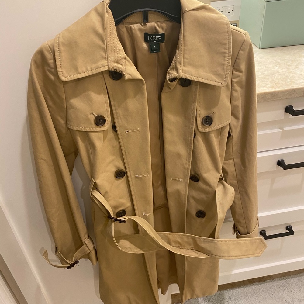 J crew trench coat